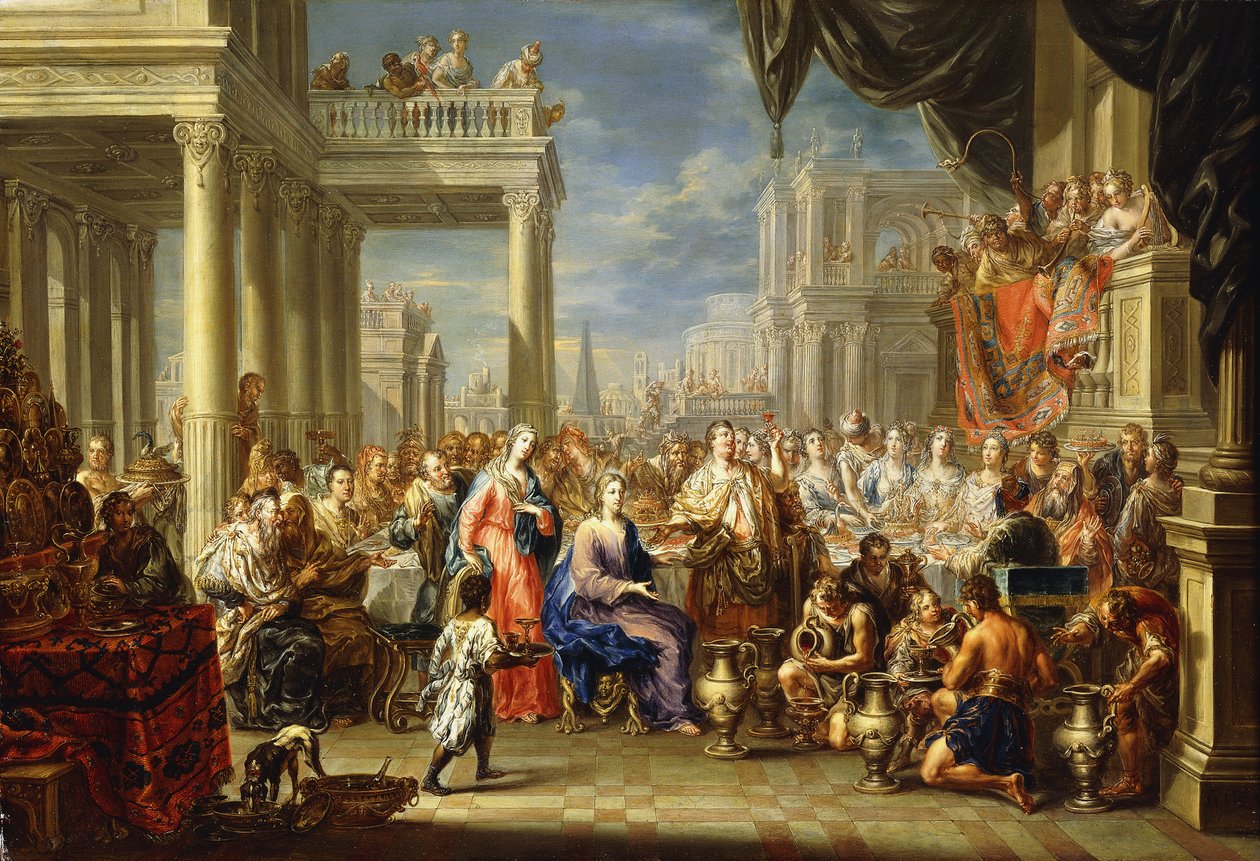 Las bodas de Caná de Johann Georg Platzer