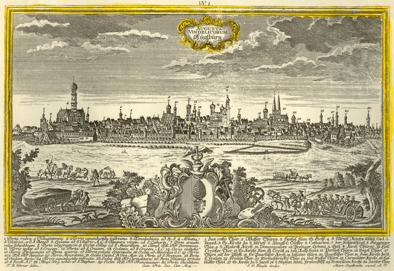 Augsburgo, c1740 de Johann Georg Ringlin