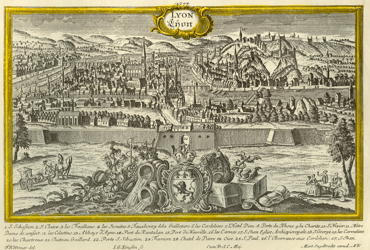 Lyon, c. 1740 de Johann Georg Ringlin