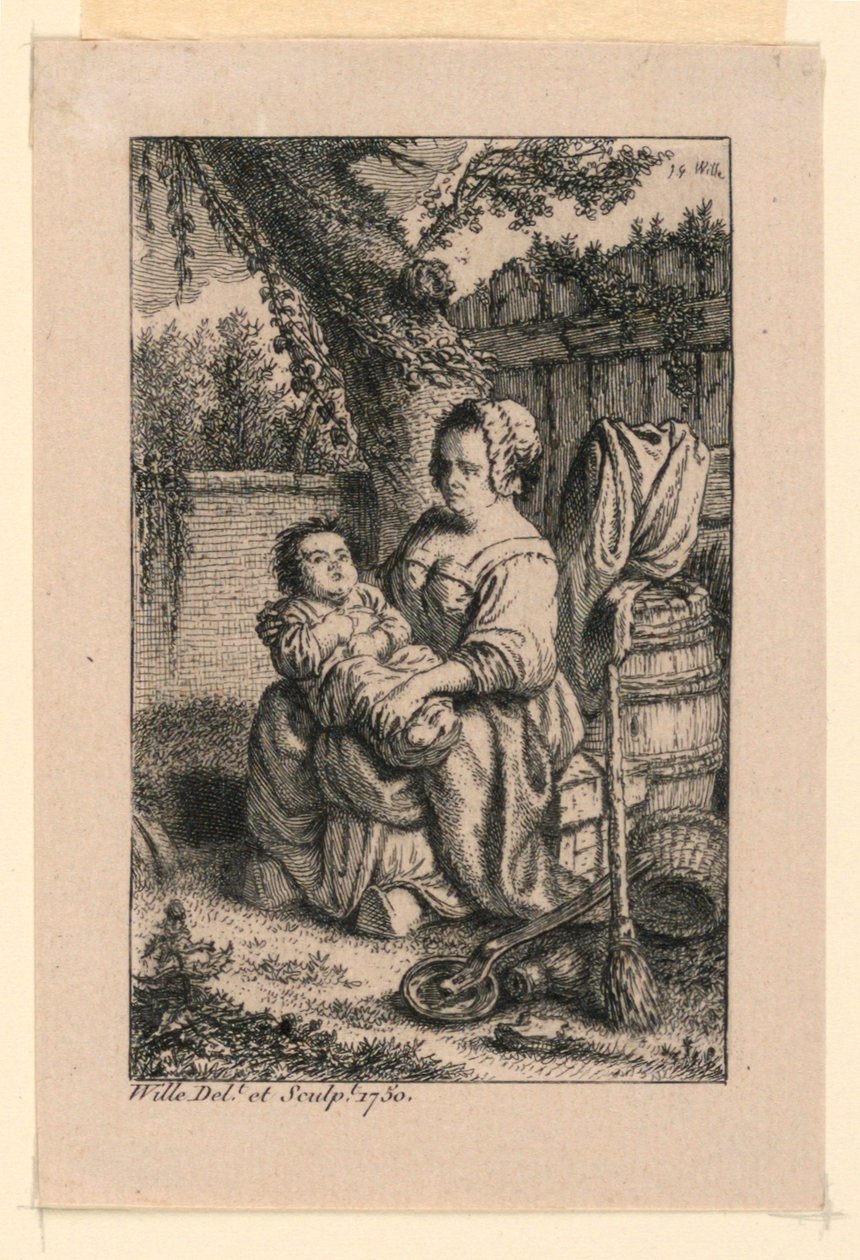 La Nodriza de Johann Georg Wille