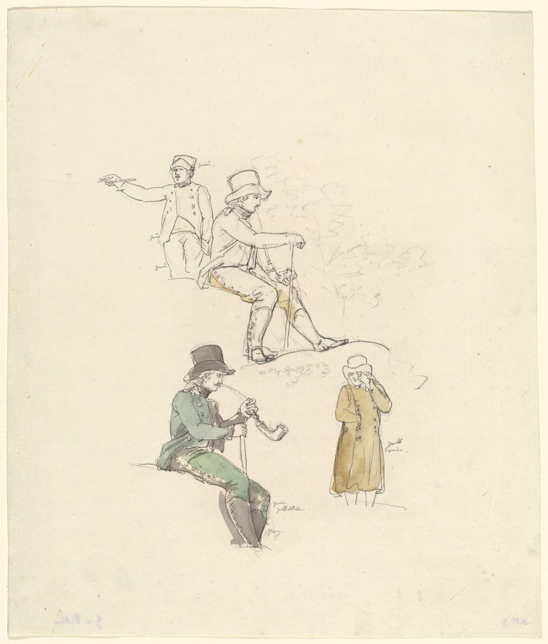 Estudios de figuras, 1801 de Johann Georg von Dillis