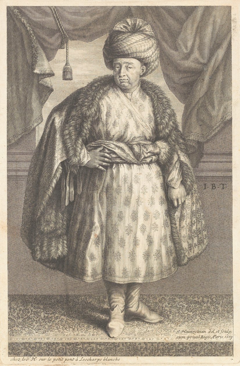 Retrato de Jean-Baptiste Tavernier (1605-1689) de Johann Hainzelmann