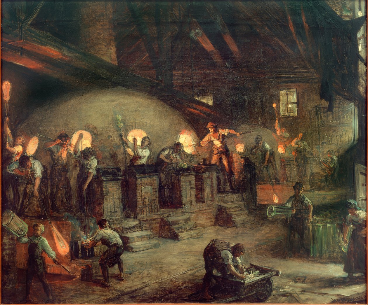 Fábrica de vidrio en Hesse de Johann Heinrich Hasselhorst