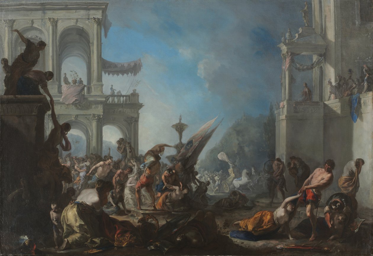 Abduction of the Sabine Women de Johann Heinrich Schönfeld