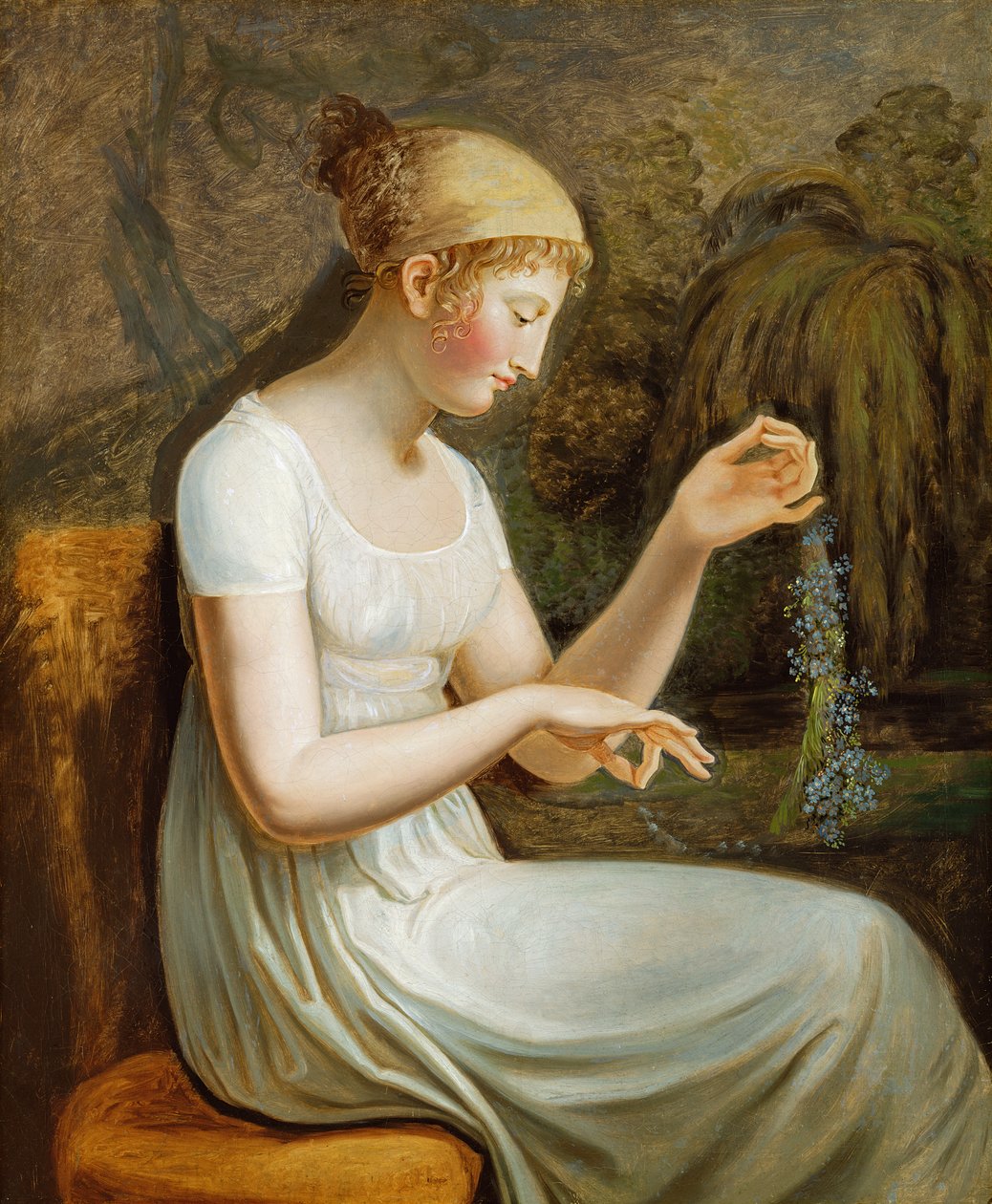 Niña con flores de Johann Heinrich Wilhelm Tischbein