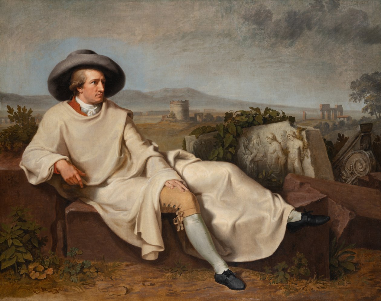 Goethe en la campiña romana de Johann Heinrich Wilhelm Tischbein