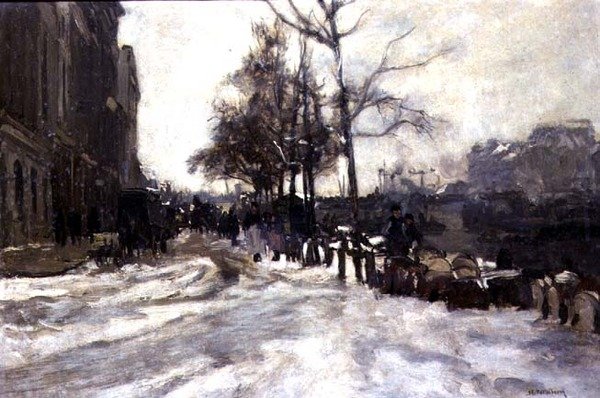 Invierno, Róterdam de Johann Hendrik Mastenbroek