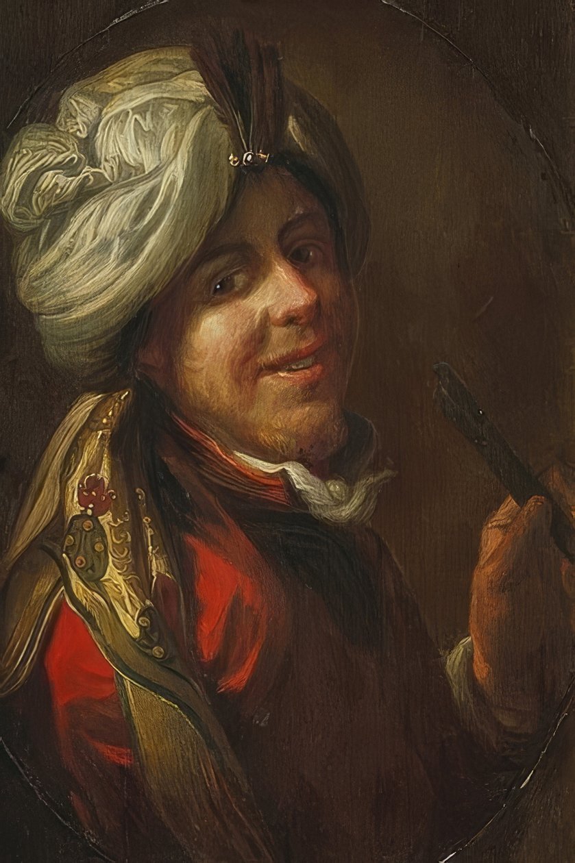 Retrato de un joven turco. Alrededor de 1650 de Johann Hulsman