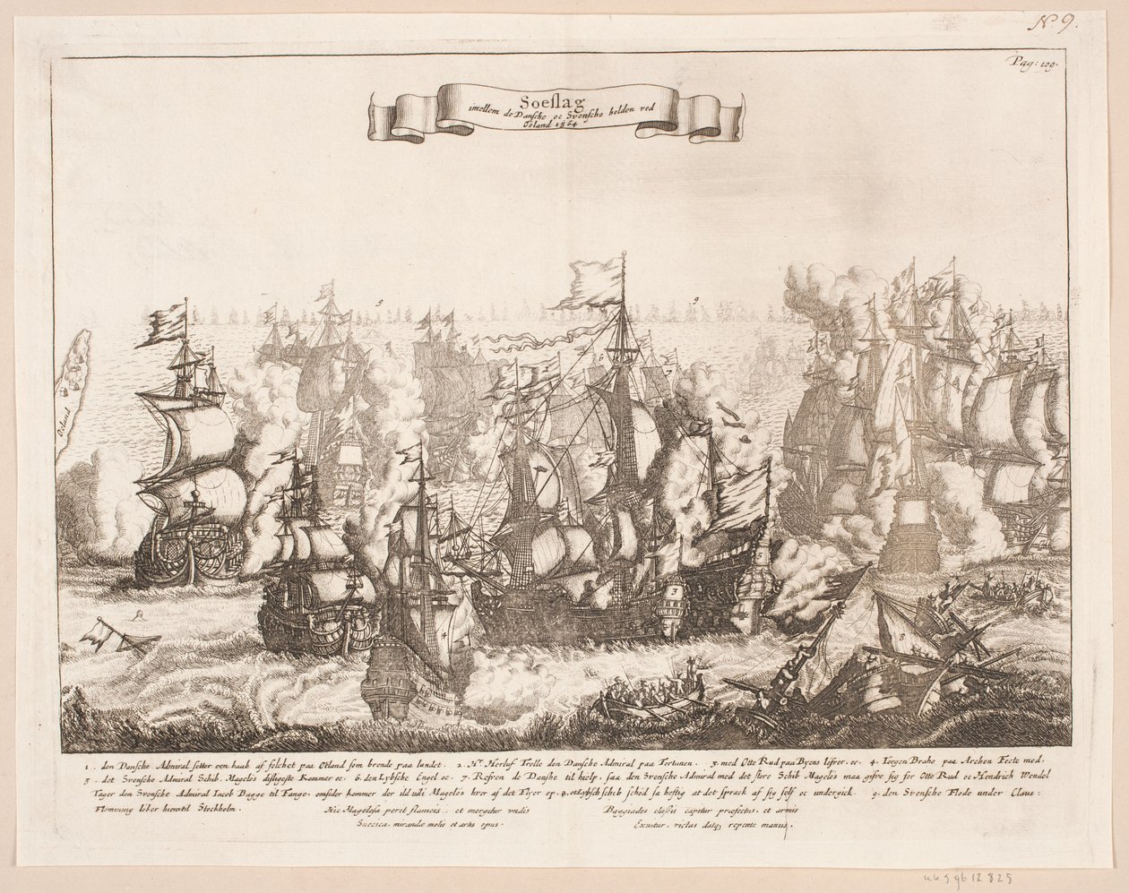 Batalla naval en Öland, 1564 de Johann Husman