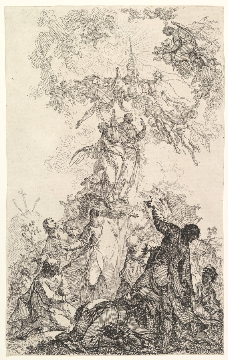 La Ascensión de Cristo, ca. 1750 de Johann Ignatz Zimbal