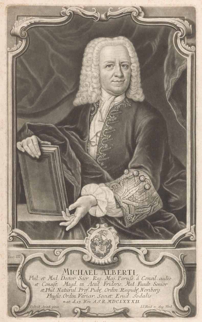 Retrato de Michael Alberti de Johann Jacob Haid