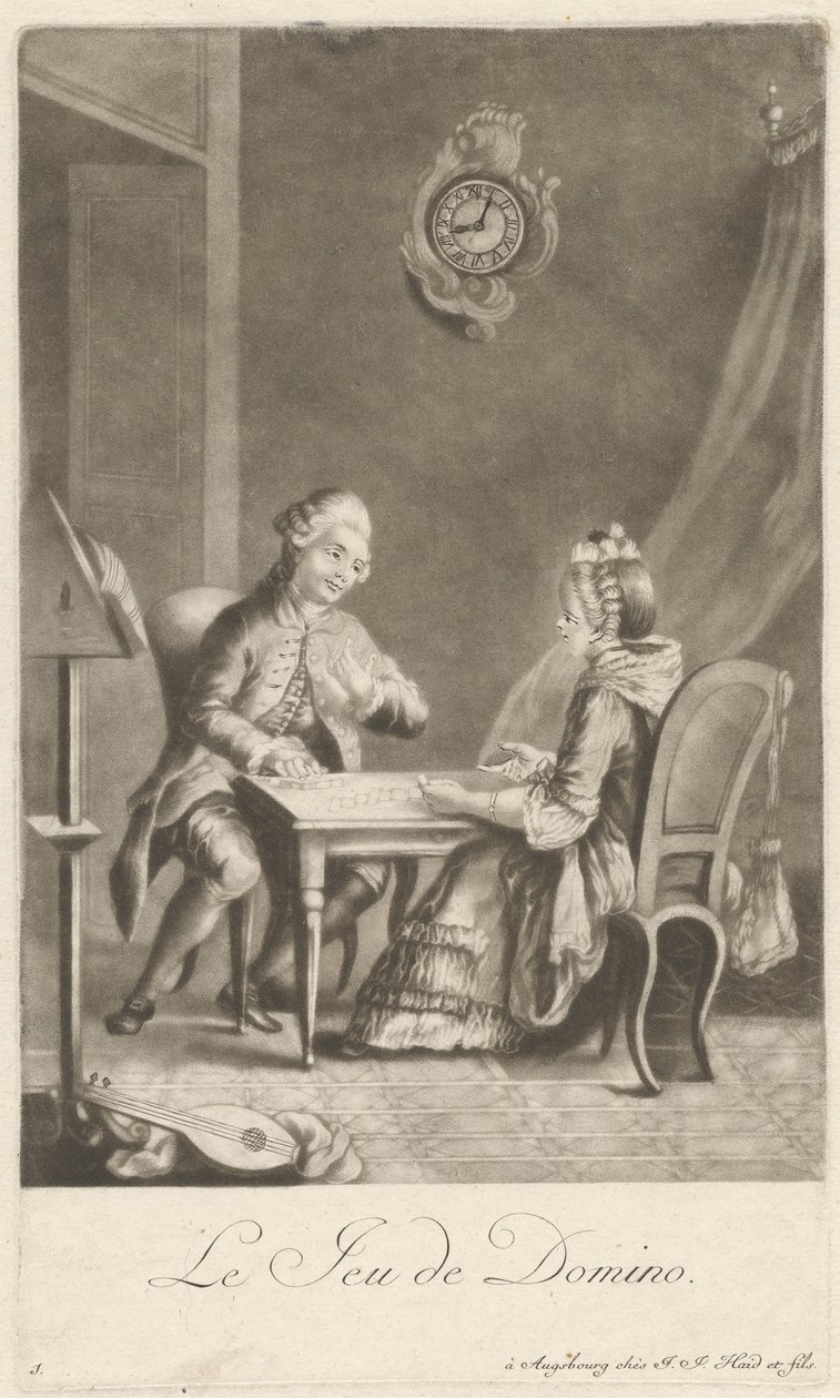 El juego del dominó de Johann Jacobus Haid