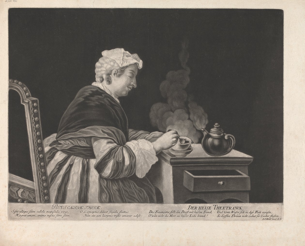 Potus Calidæ Theiæ de Johann Jacobus Haid