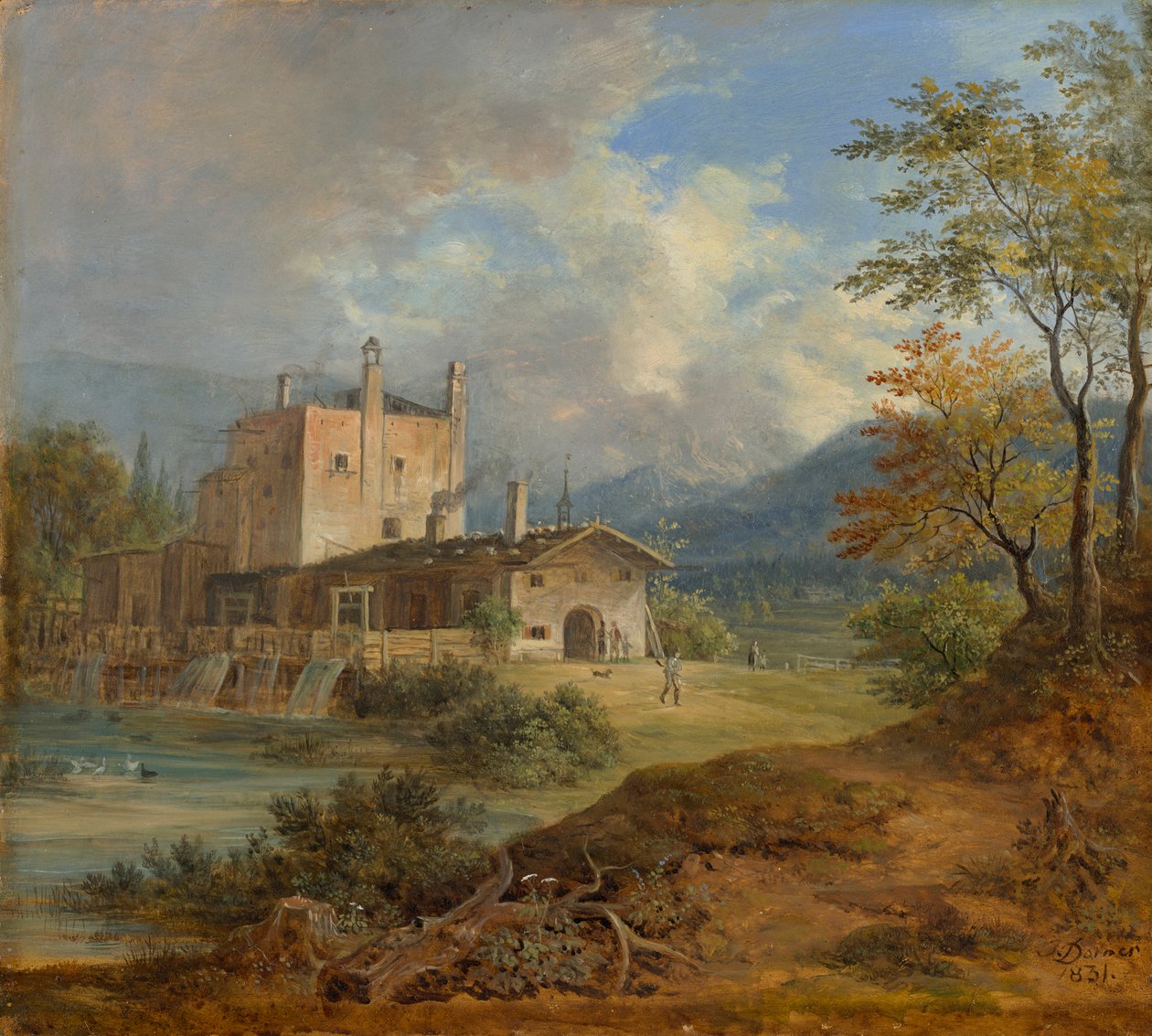 Martillo de hierro en las montañas de Johann Jakob Dorner der Jüngere