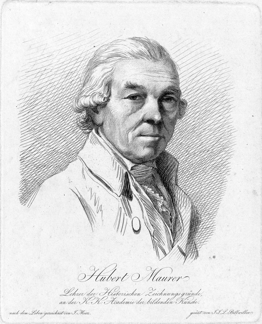 Persona representada: Hubert Maurer de Johann Jakob Laurenz Billwiller