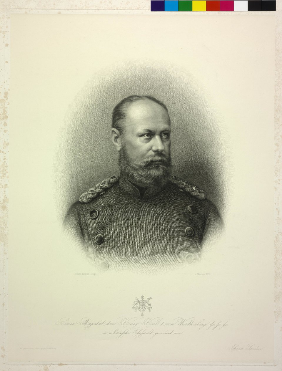 Rey de Wuerttemberg Carlos I de Johann Lindner