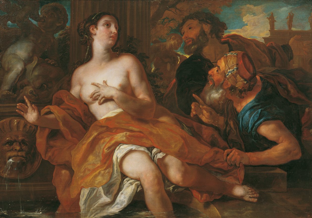 Susana y los dos viejos de Johann Michael Rottmayr
