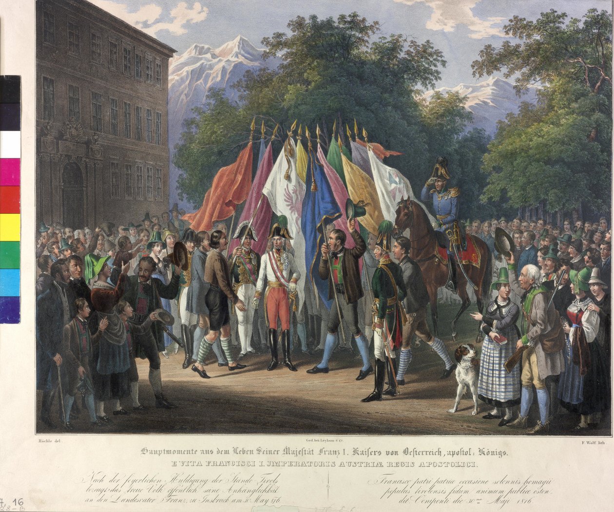 Homenaje hereditario en Tirol 1816 de Johann Nepomuk Hoechle