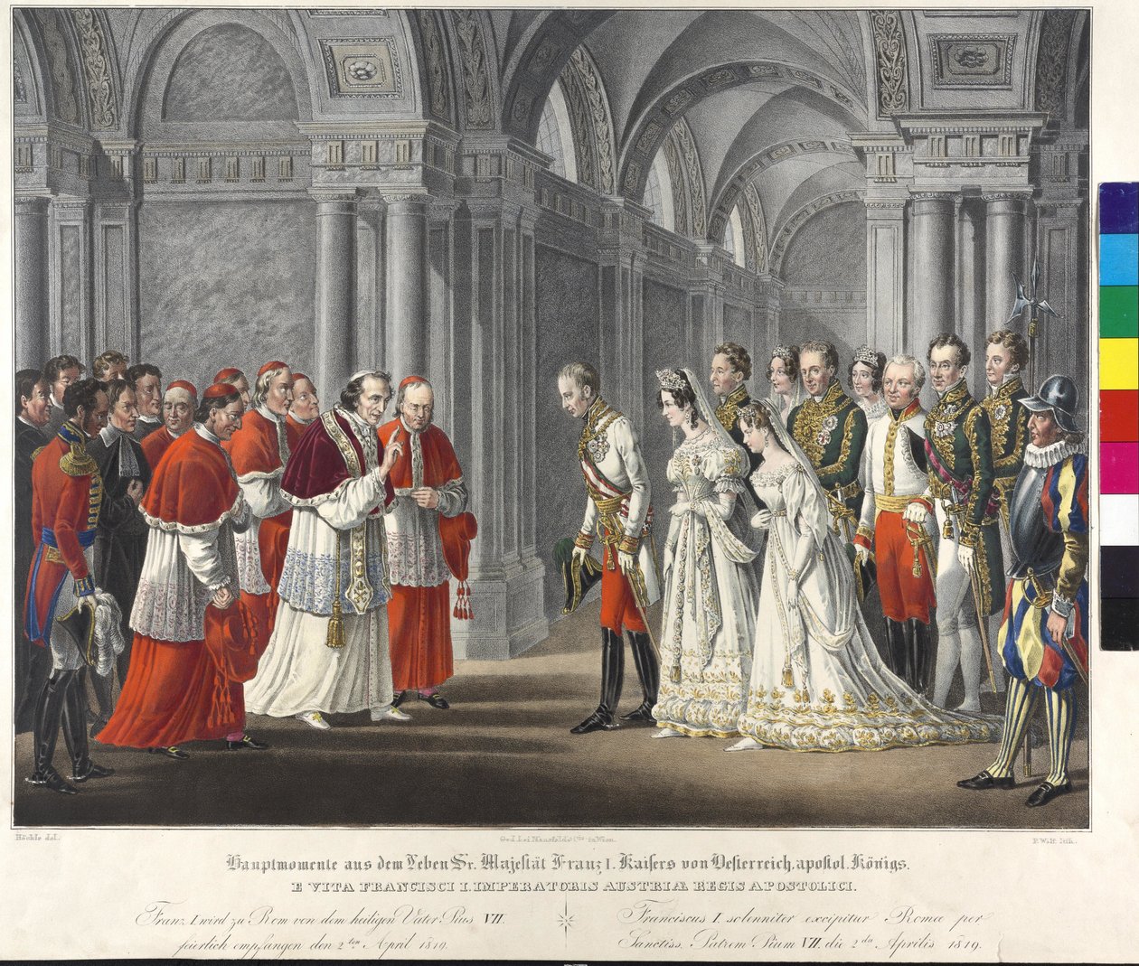 Recepción en Pope 1819 de Johann Nepomuk Hoechle