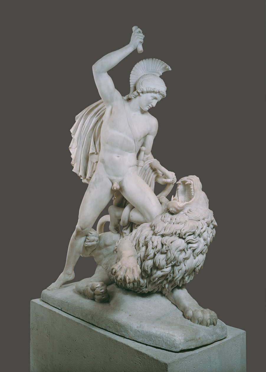 Belerofonte luchando contra la Quimeira de Johann Nepomuk Schaller