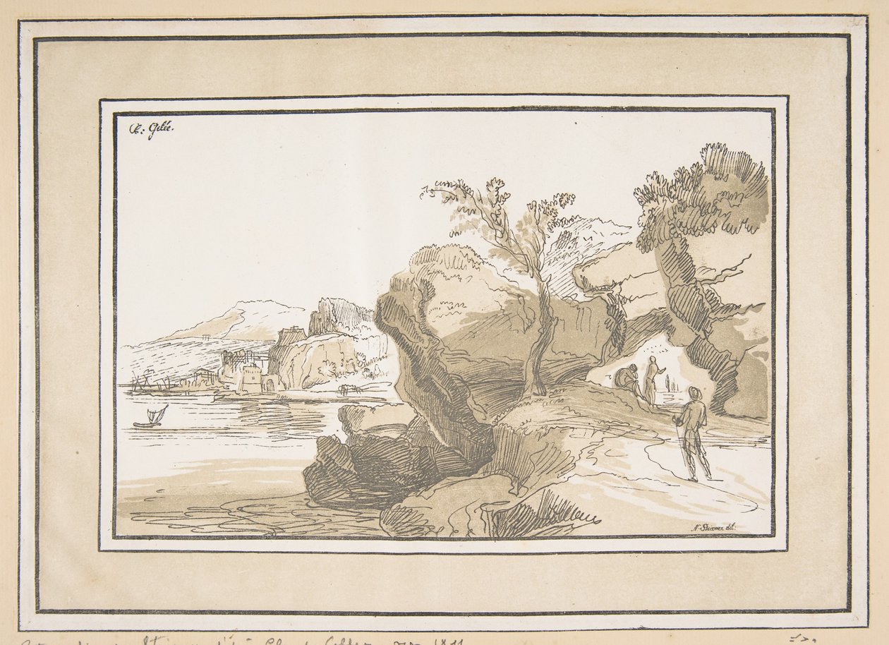 Paisaje, ca. 1811 de Johann Nepomuk Strixner