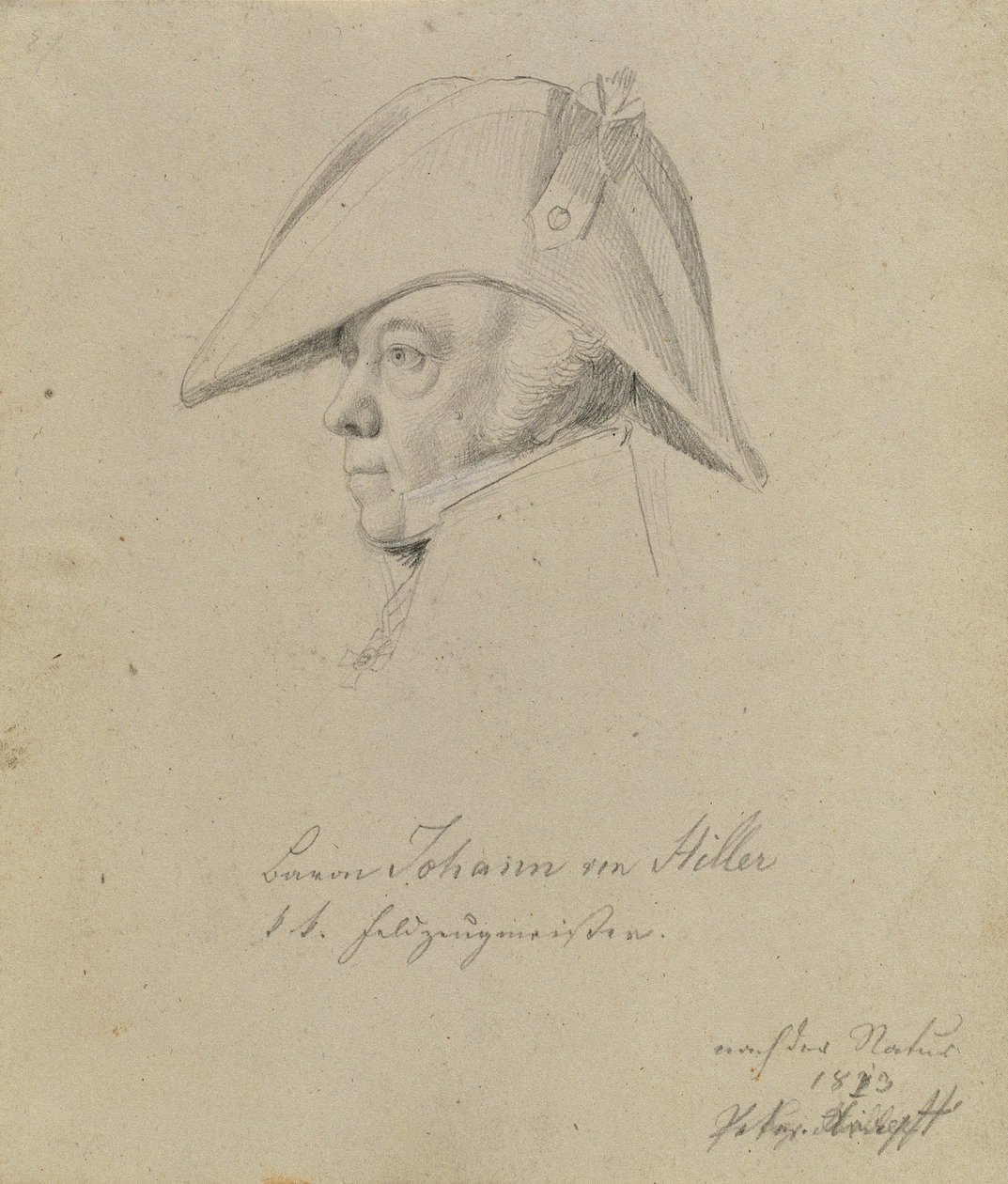 Barón Johann von Hiller de Johann Peter Krafft