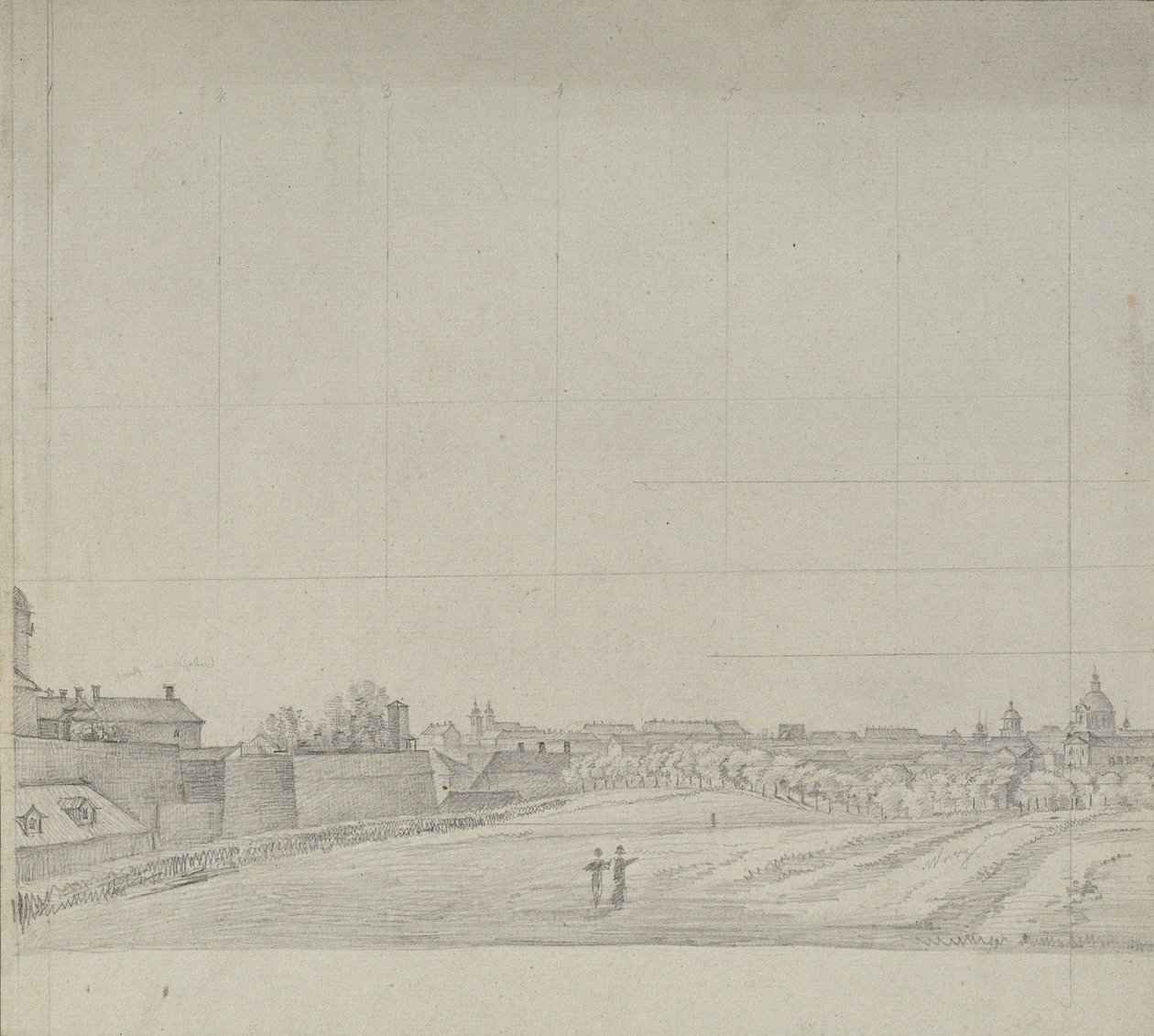 Vista desde Viena hacia el sur de Johann Peter Krafft