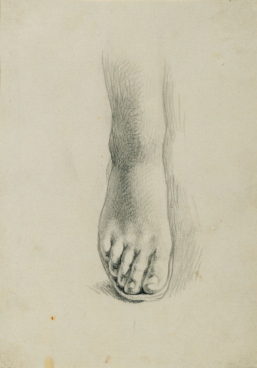 Estudio de pies para "Arindal y Daura" de Johann Peter Krafft