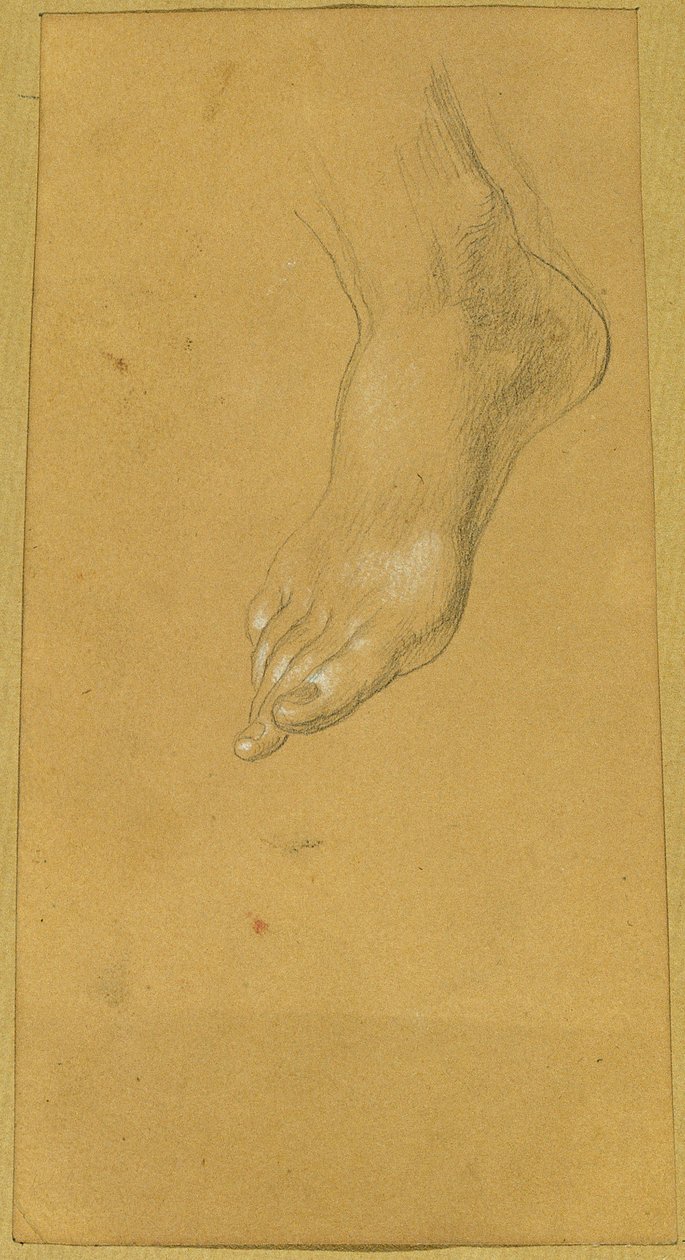 Estudio de pies para "Rüdiger y Angelika" de Johann Peter Krafft