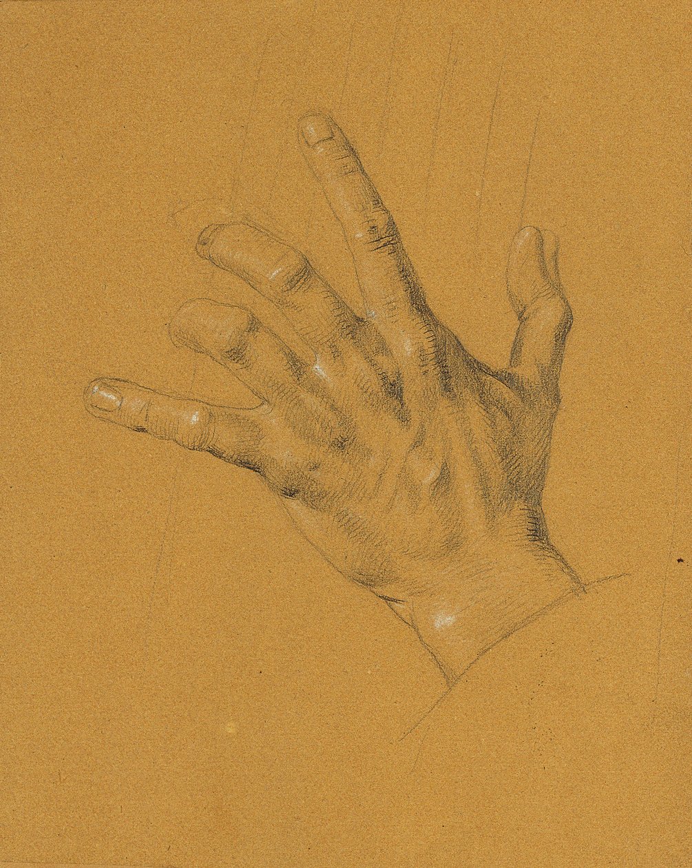 Estudio de manos para "Ossian y Malvina" de Johann Peter Krafft