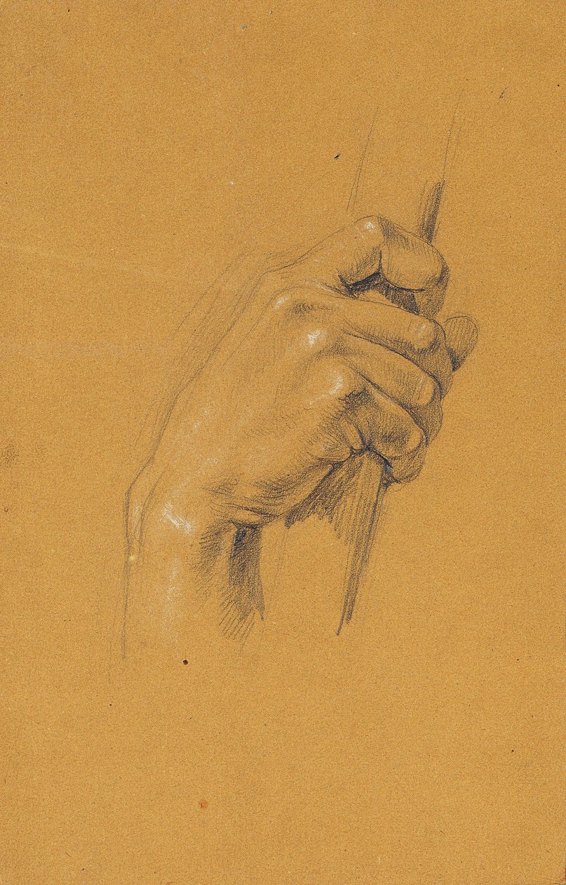 Estudio de manos para "Ossian y Malvina" de Johann Peter Krafft