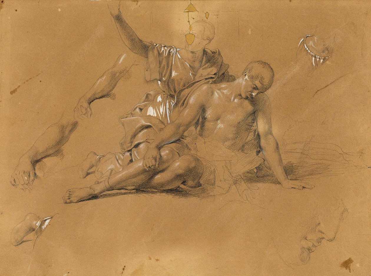 Estudio para "Arindal y Daura" de Johann Peter Krafft