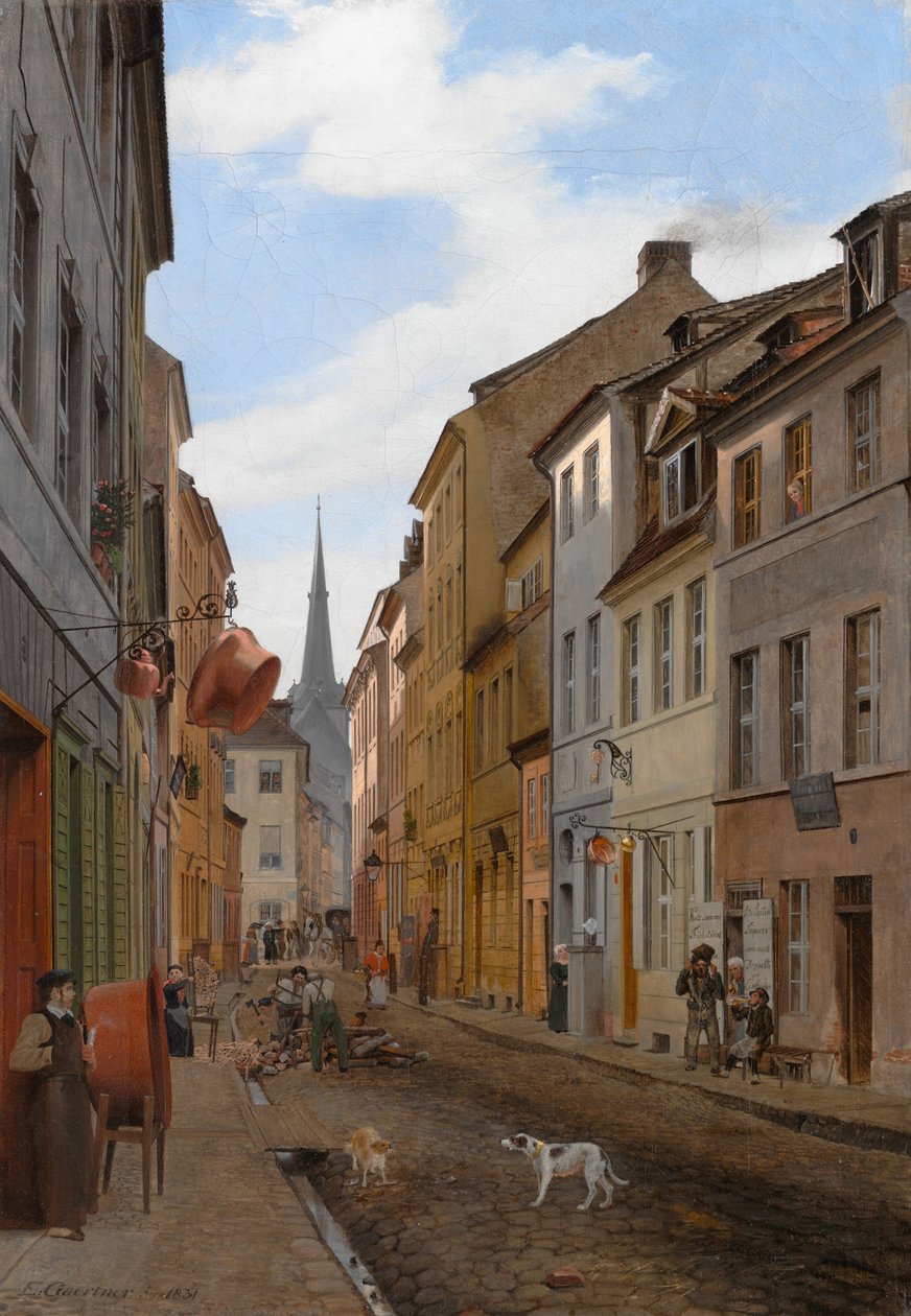 Parochialstrasse en Berlín de Johann Philipp Eduard Gartner