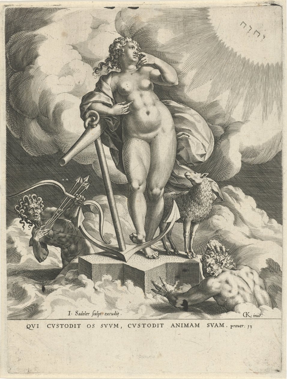 alegoría de la esperanza de Johann Sadeler (I)
