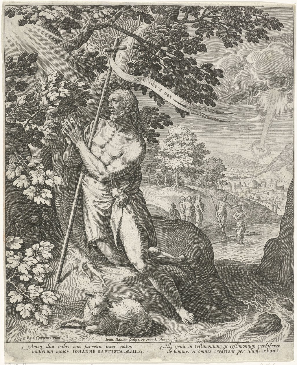 Juan el Bautista en el desierto de Johann Sadeler (I)