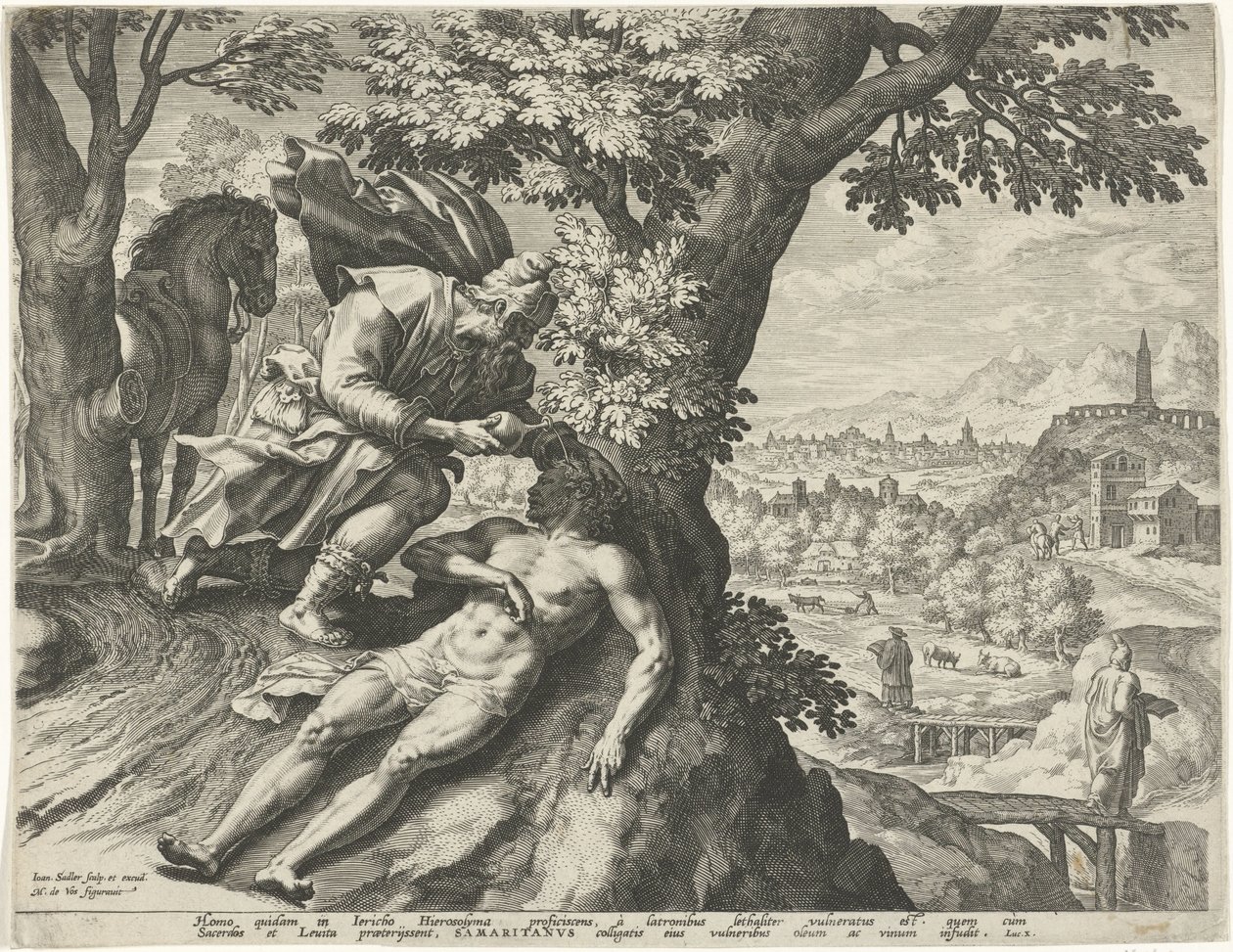 Parábola del buen samaritano de Johann Sadeler (I)