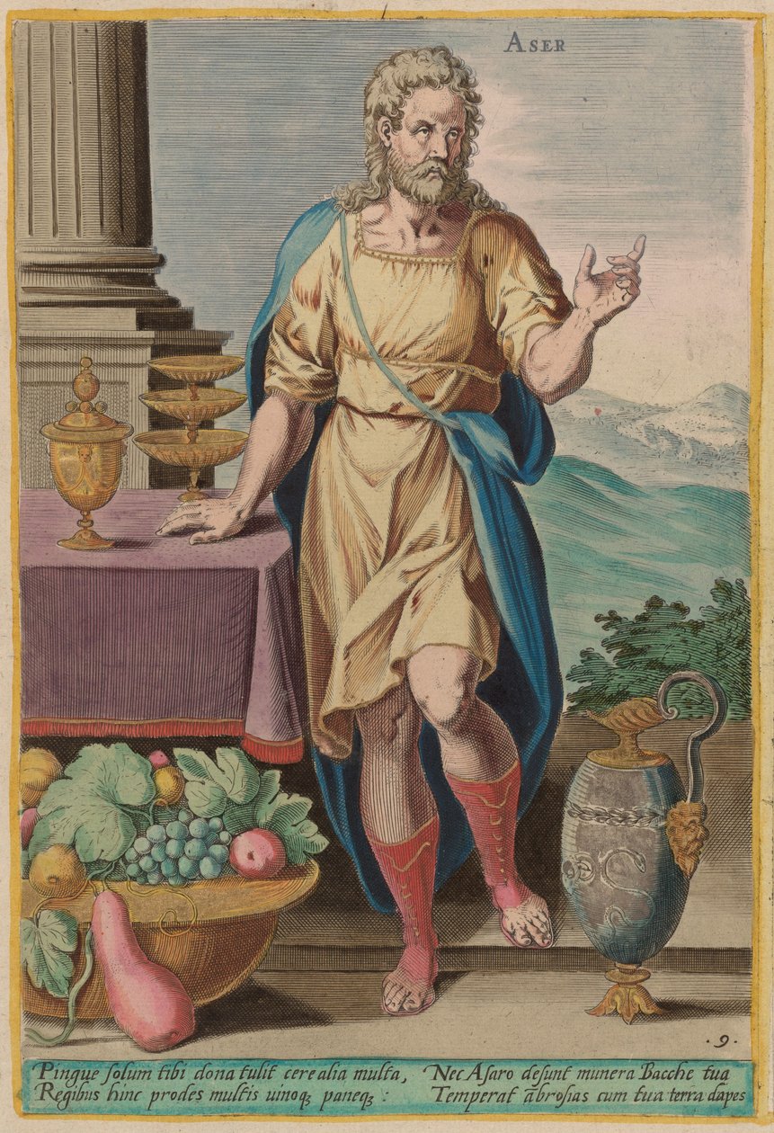 Aser, c. 1585 de Johann Sadeler I