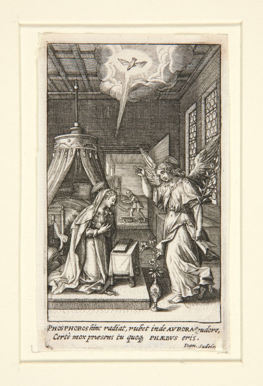 La Anunciación de Johann Sadeler I