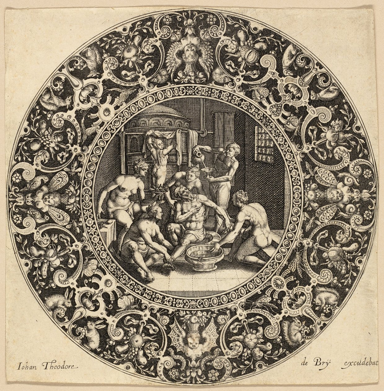 Baño de Sardanápalo de Johann Theodor de Bry