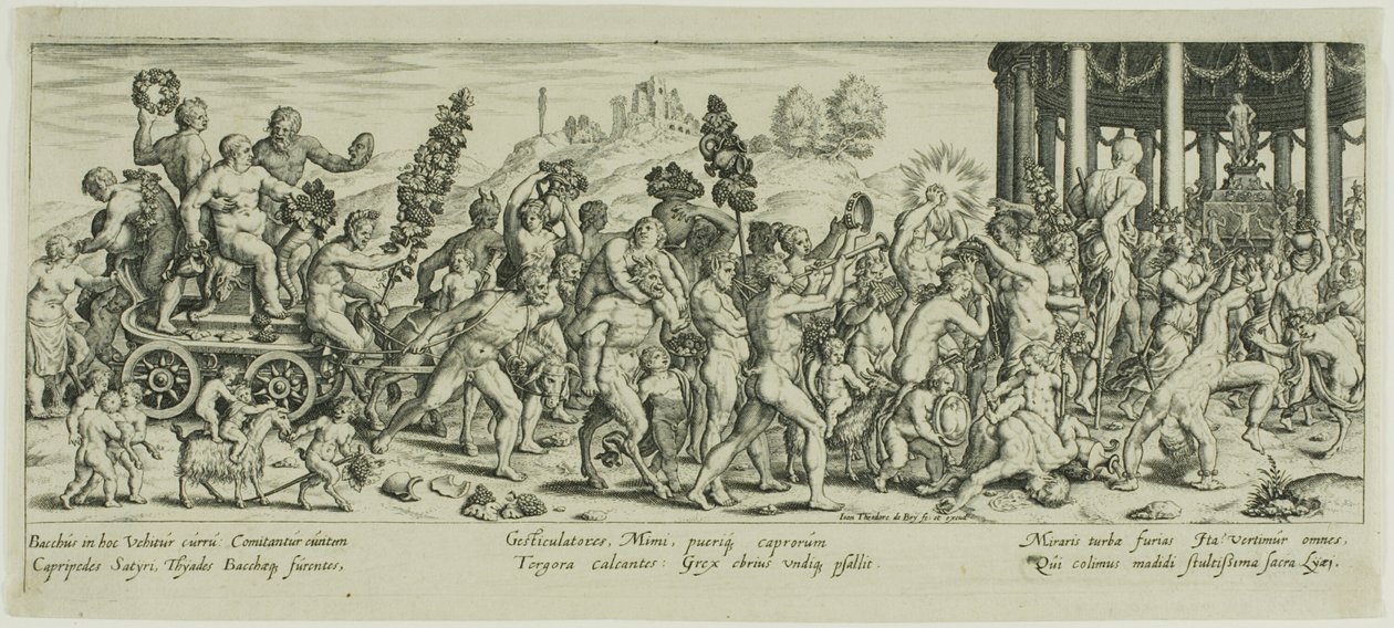 El triunfo de Baco de Johann Theodor de Bry