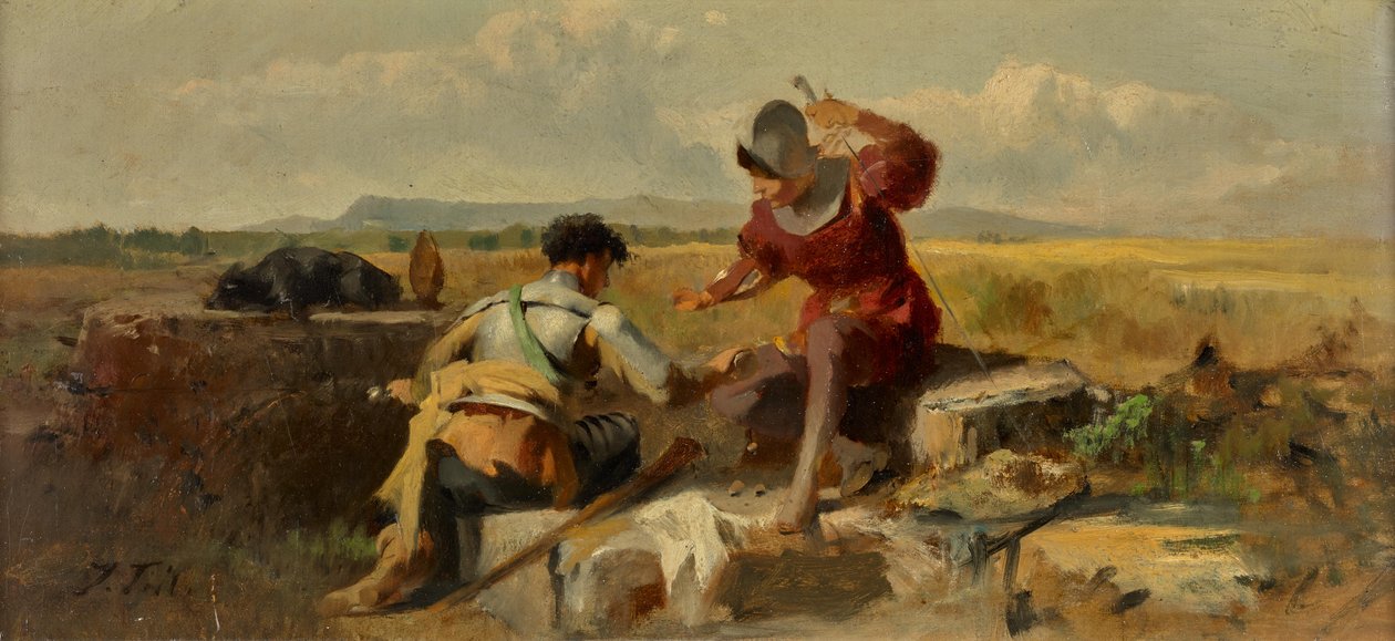 Dos caballeros jugando a los dados de Johann Till der Jüngere