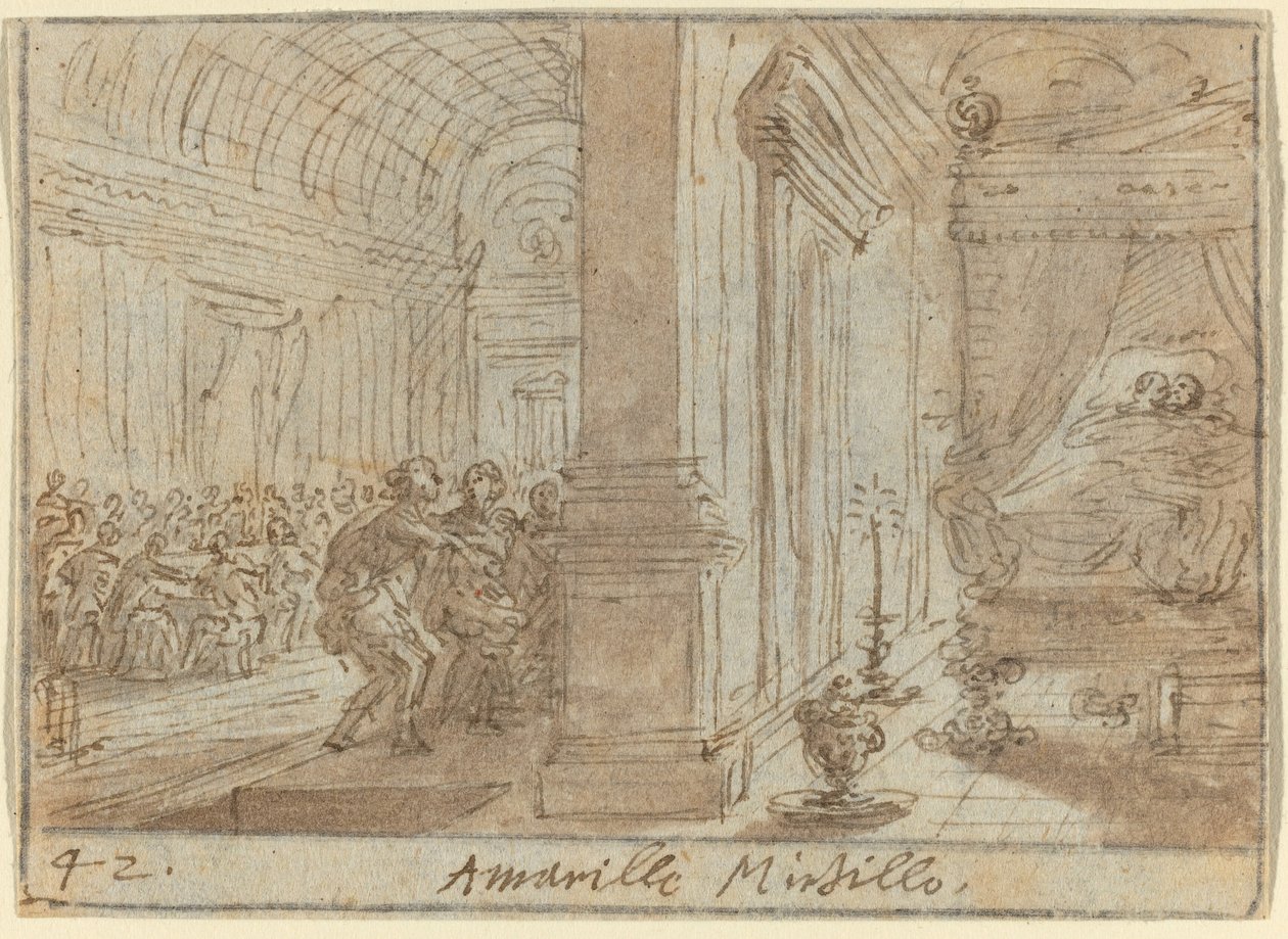 Amarilli y Mirtillo de Johann Wilhelm Baur