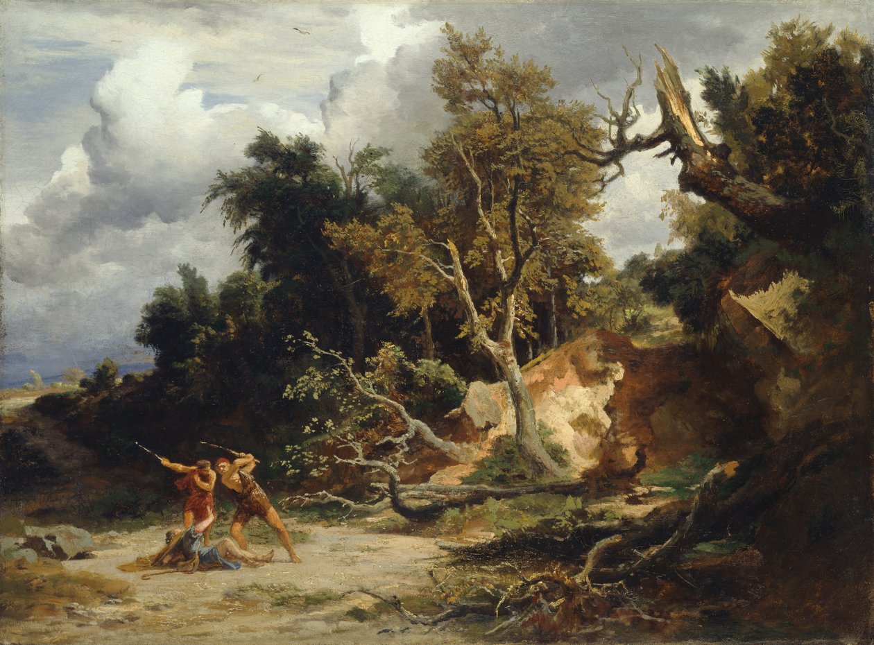 La emboscada (tarde) de Johann Wilhelm Schirmer