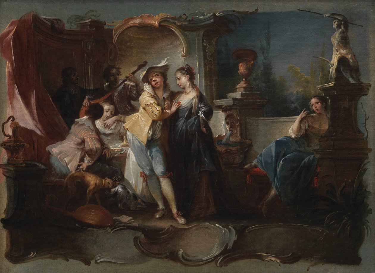 El hijo pródigo viviendo con rameras de Johann Wolfgang Baumgartner