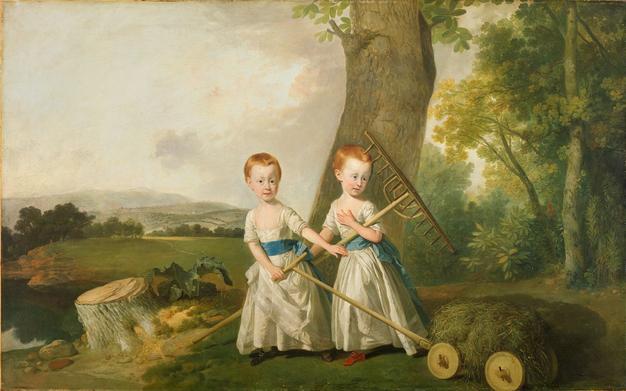 Los niños Blunt, c.1766-80 de Johan Joseph Zoffany