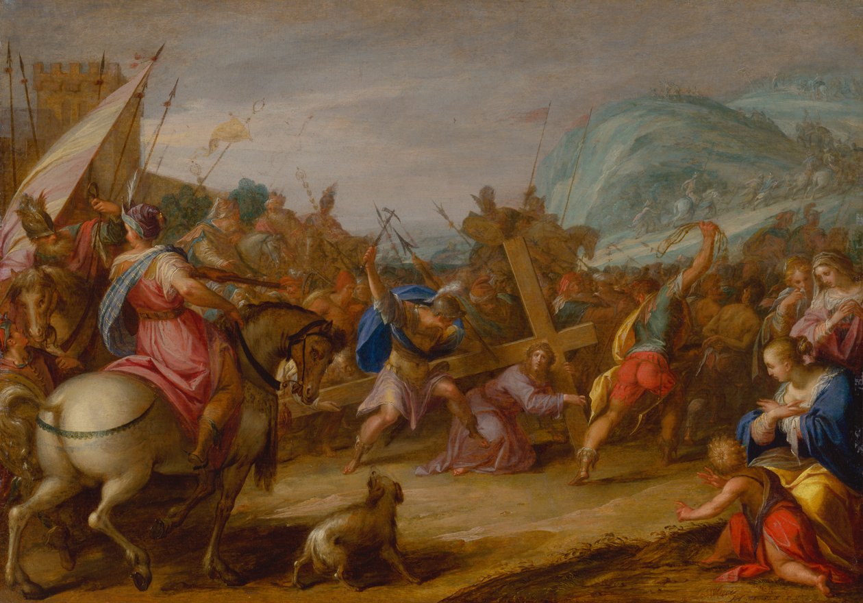 Llevando la Cruz de Johann or Hans von Aachen