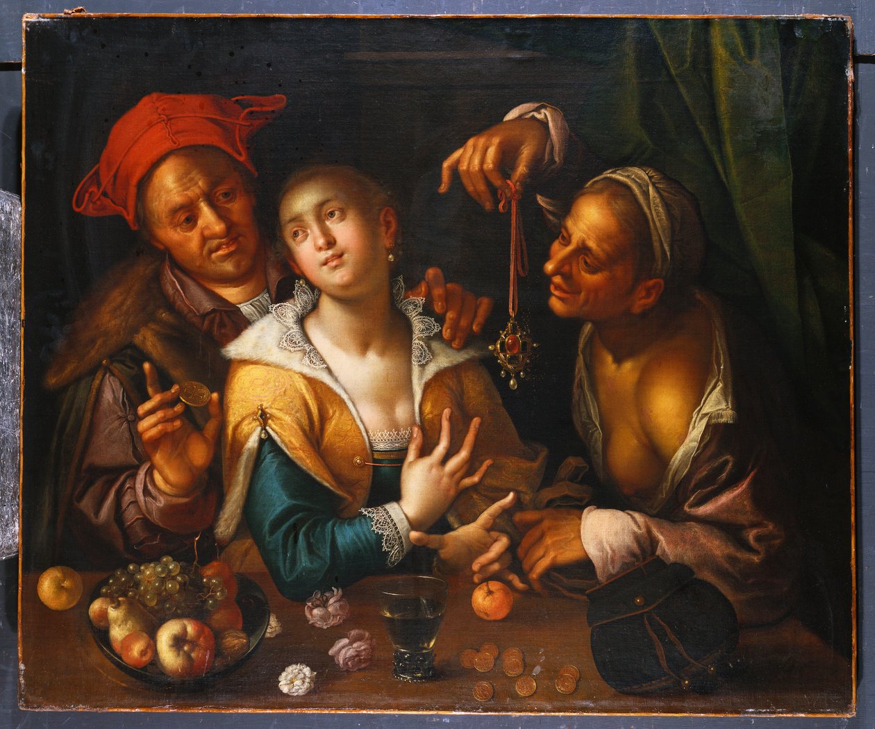 Amor mercenario de Johann or Hans von Aachen