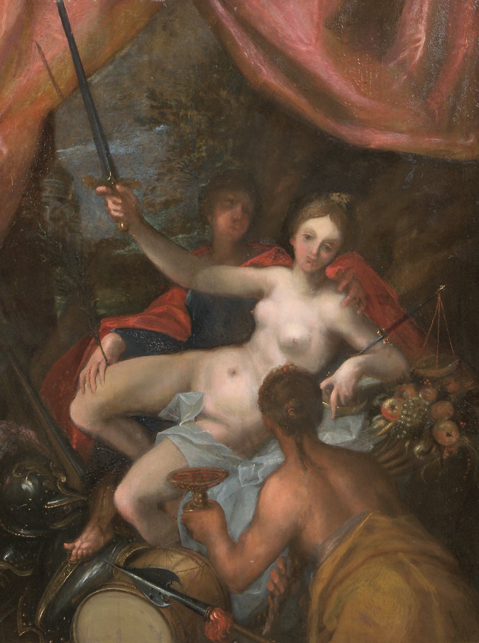 Personificación de Pax de Johann or Hans von Aachen
