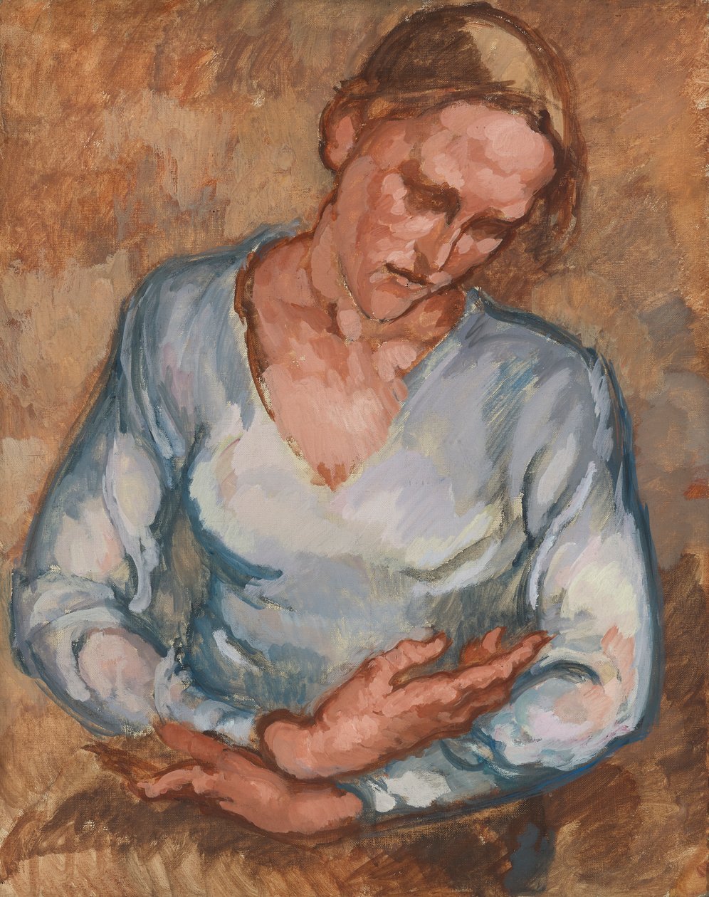 Mujer con los brazos cruzados de Johanna Kampmann Freund