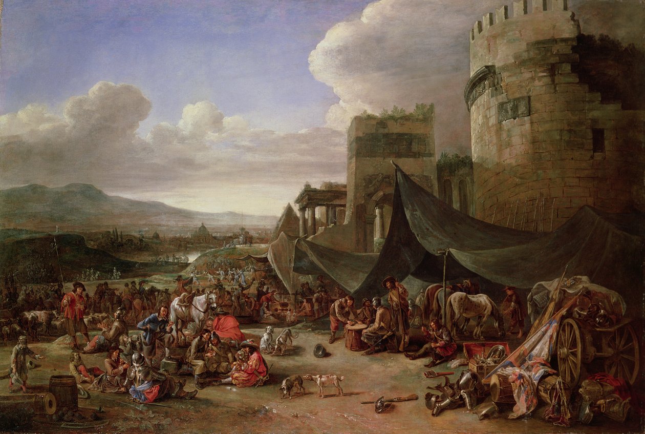 El saqueo de Roma en 1527 de Johannes Lingelbach